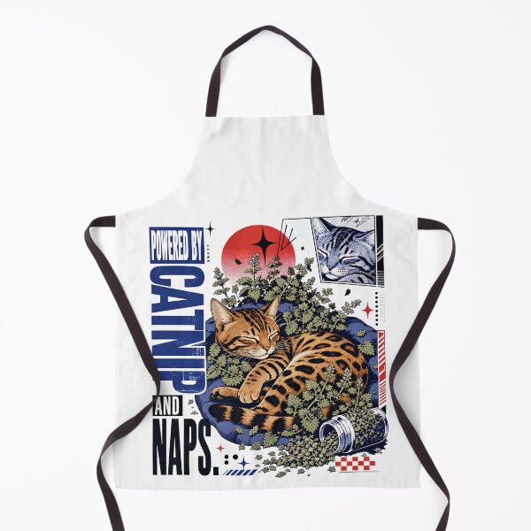 Item preview, Powered by Catnip and Naps – Cozy Bengal Cat designed and sold by Bengoer18.
