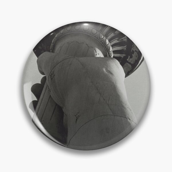 Item preview, Statue of Liberty colossal arm with torch black and white vintage fine art photograph designed and sold by Astrid Arkhangelsky.