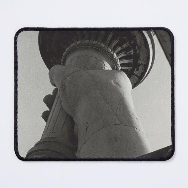Item preview, Statue of Liberty colossal arm with torch black and white vintage fine art photograph designed and sold by Astrid Arkhangelsky.