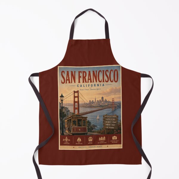 Item preview, Vintage San Francisco - California Poster designed and sold by GoodOldVintage.