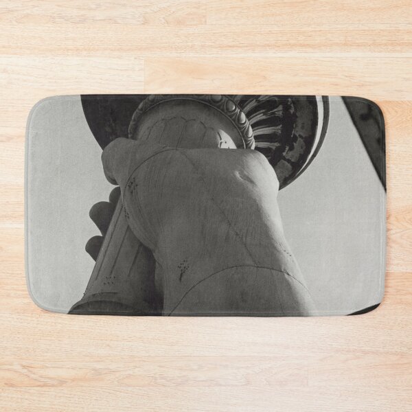 Item preview, Statue of Liberty colossal arm with torch black and white vintage fine art photograph designed and sold by Astrid Arkhangelsky.