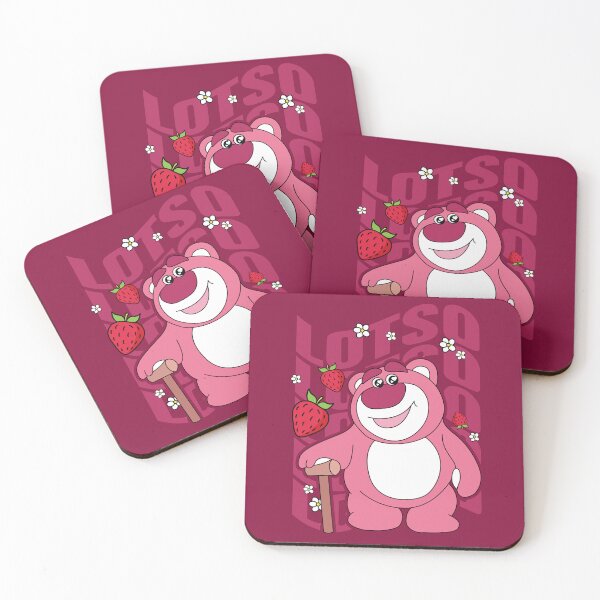 Item preview,  Lotso Pink Bear Wavy Text Strawberry Toy Story Fan Art designed and sold by LudmylArt.
