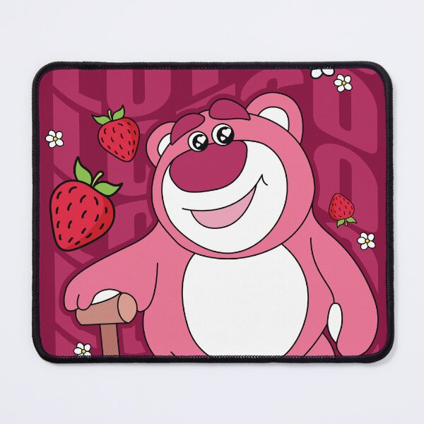 Item preview, Lotso Pink Bear Wavy Text Strawberry Toy Story Fan Art designed and sold by LudmylArt.