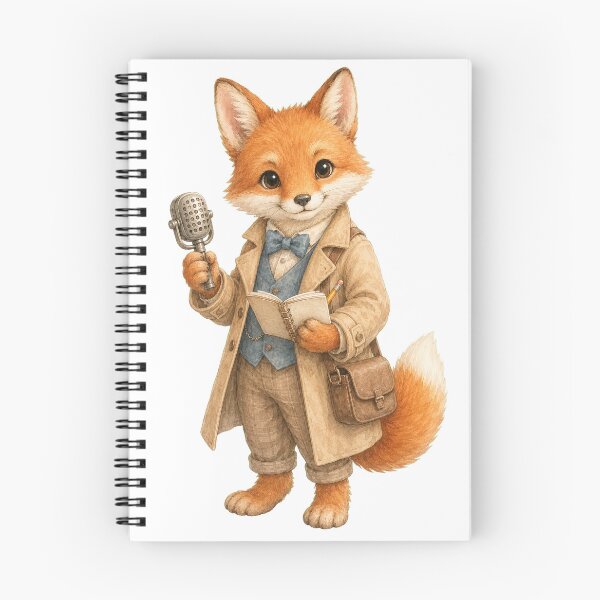 Item preview, Cute Fox Journalist designed and sold by photoparadise22.