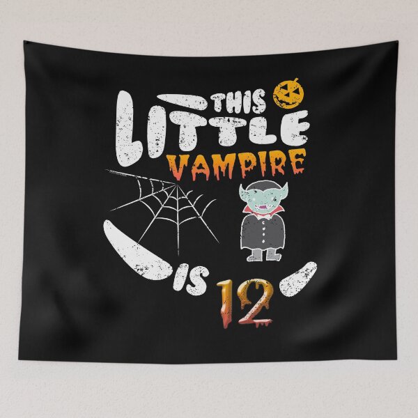 Artikelvorschau, Vampir-T-Shirt 12. Halloween-Geburtstags-Mädchen-Jungen-Kinder entworfen und verkauft von shoppzee.