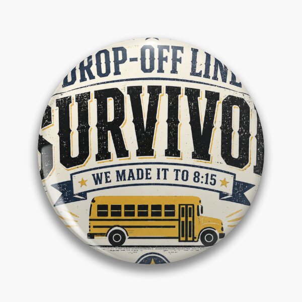 Item preview, Drop Off Line Survivor Funny Parent Shirt Back to School Gift designed and sold by RedRubyBubble.
