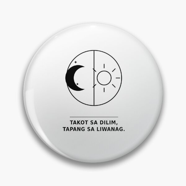 Item preview, "Takot sa Dilim, Tapang sa Liwanag" – Philippine Folklore Typography Tee designed and sold by Minimythhi.