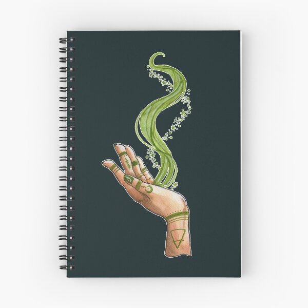 Item preview, Earth Element Hand Green Witchcraft Celestial Magic Zodiac Art designed and sold by esmavart.