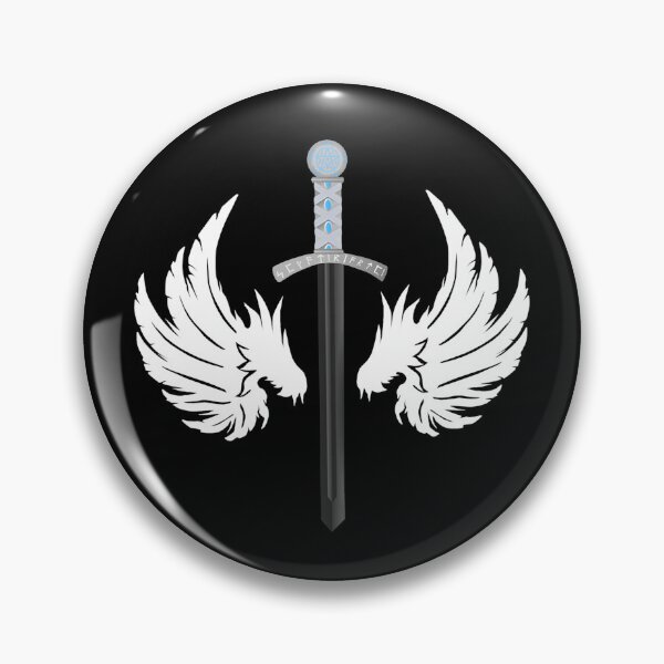 Item preview, long sword with wing motif for men, fighting nature designed and sold by Kirei-Lily.