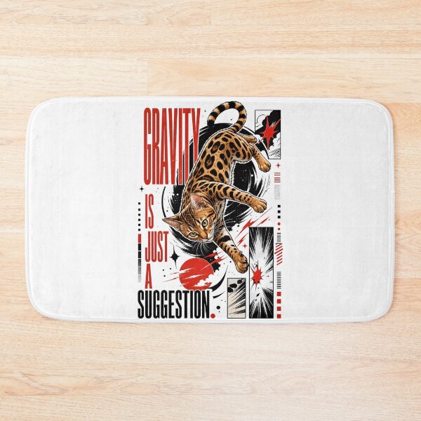 Item preview, Gravity is Just a Suggestion – Weightless Bengal Cat designed and sold by Bengoer18.