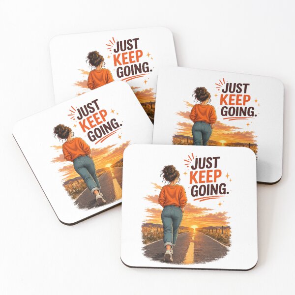 Item preview, Just Keep Going - Illustration motivation & ambition designed and sold by ElleMind.