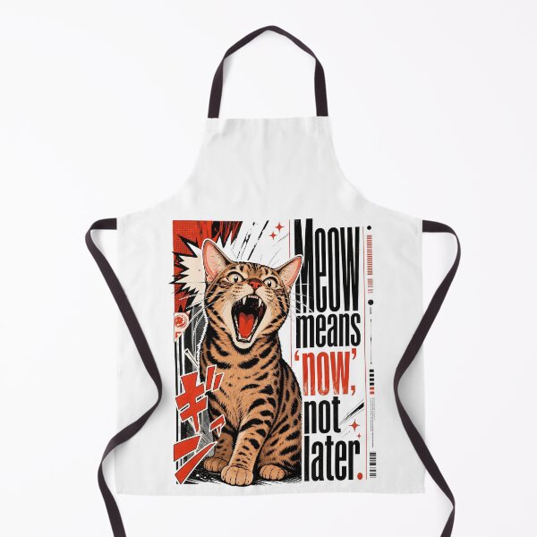 Item preview, Meow Means 'Now', Not Later – Loud Bengal Cat designed and sold by Bengoer18.