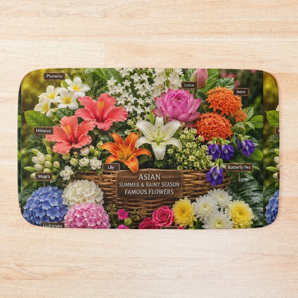 Item preview, Asian Summer Flowers  designed and sold by AwesomeDigiShop.