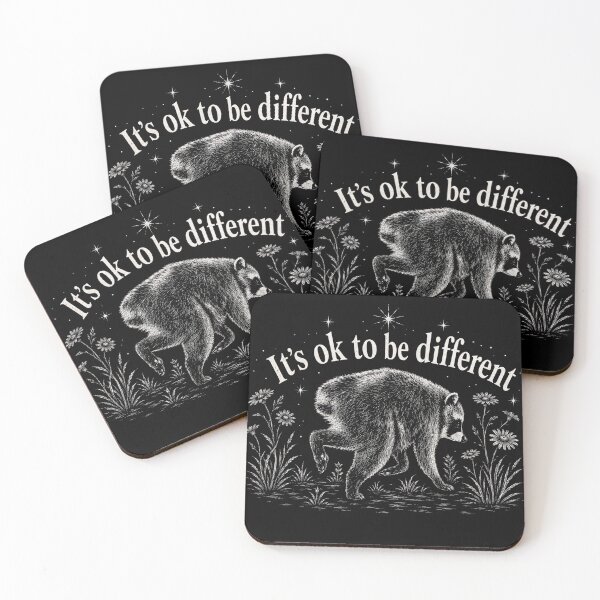 Item preview, It's Ok To Be Different Jimothy Raccoon Graphic Art designed and sold by VGAfanatic.
