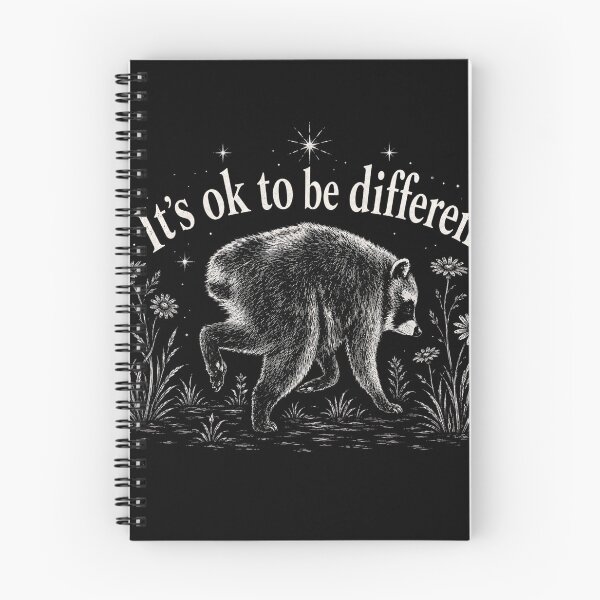 Item preview, It's Ok To Be Different Jimothy Raccoon Graphic Art designed and sold by VGAfanatic.