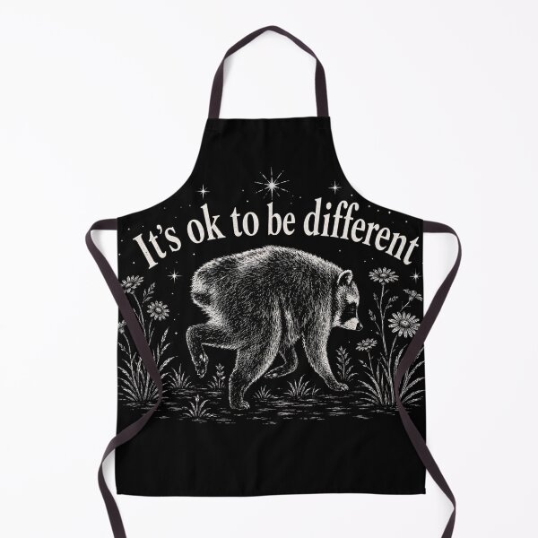 Item preview, It's Ok To Be Different Jimothy Raccoon Graphic Art designed and sold by VGAfanatic.