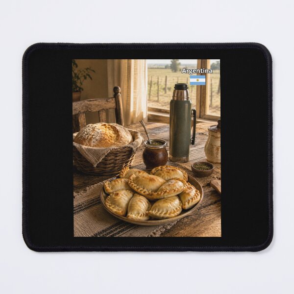 Item preview, Argentina Rustic Table with Empanadas and Mate designed and sold by Tienda-Vane.