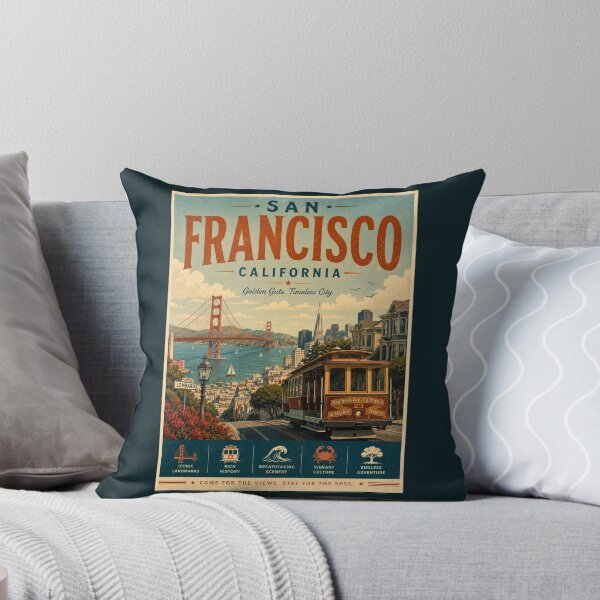 Item preview, Vintage San Francisco - California Poster designed and sold by GoodOldVintage.