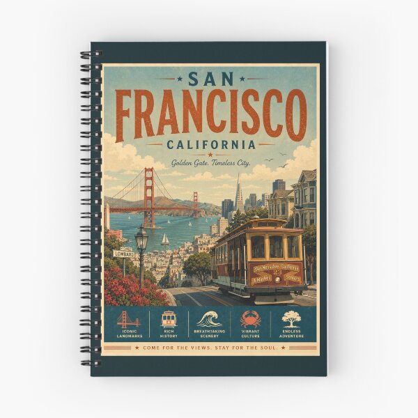 Item preview, Vintage San Francisco - California Poster designed and sold by GoodOldVintage.