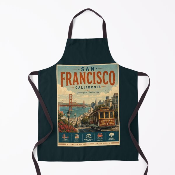 Item preview, Vintage San Francisco - California Poster designed and sold by GoodOldVintage.
