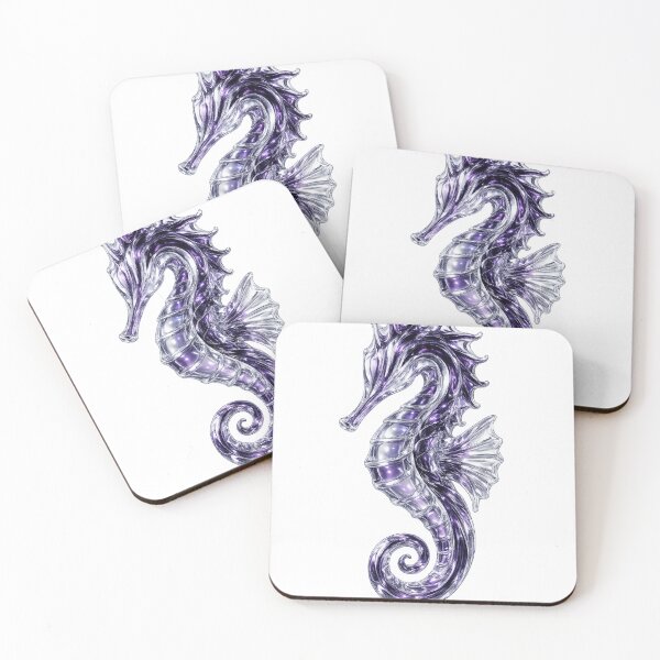 Item preview, Purple Crystal Glass Seahorse Sculpture designed and sold by LiMarchee.