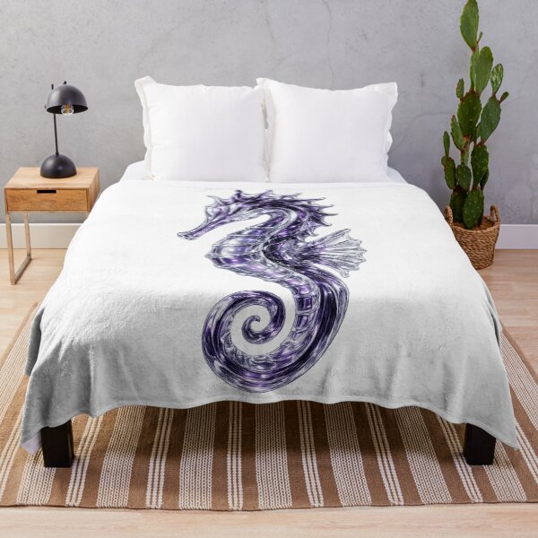 Item preview, Purple Crystal Glass Seahorse Sculpture designed and sold by LiMarchee.