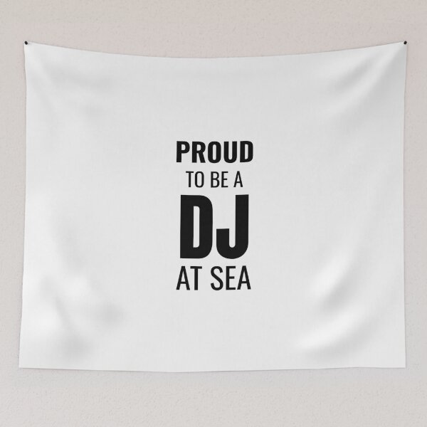 Item preview, Proud to be a DJ at Sea (Black) designed and sold by ShipCrewNation.