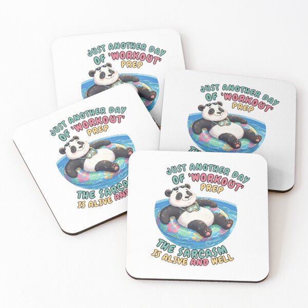 Item preview, Just Another Day of Workout Prep | Funny Sarcastic Panda | Office Humor | Burnout Meme | Cute Work Gift designed and sold by Madhav Creations Studio.