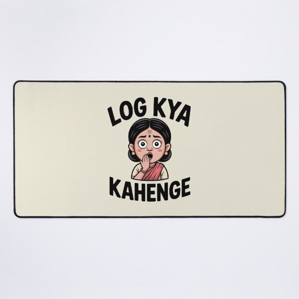 Item preview, Log Kya Kahenge – Funny Desi Aunty  designed and sold by Swati Art Shop.