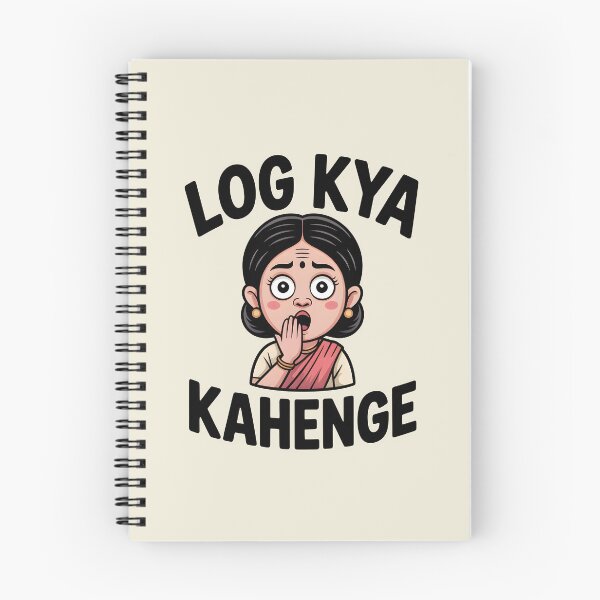 Item preview, Log Kya Kahenge – Funny Desi Aunty  designed and sold by Swati Art Shop.