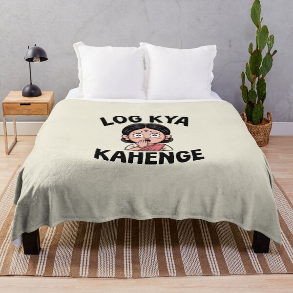 Artikelvorschau, Log Kya Kahenge – Lustige Desi-Tante entworfen und verkauft von Swati Art Shop.