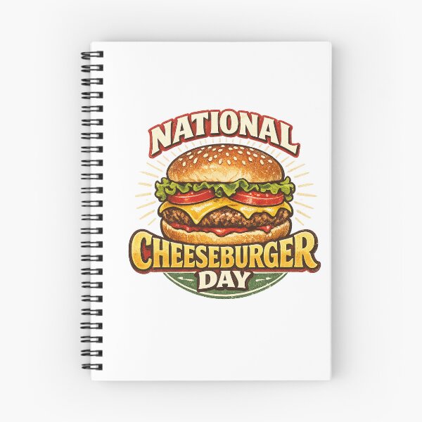 Item preview, National Cheeseburger Day Retro Burger Design designed and sold by Doodle Souq.