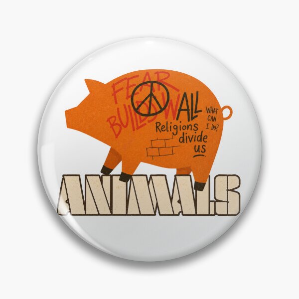 Item preview, Animals Inspired Pig | Progressive Rock Art designed and sold by The-Jerk-Store.