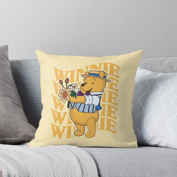 Item preview, Dapper Winnie the Pooh Bouquet Wavy Yellow Typography designed and sold by LudmylArt.