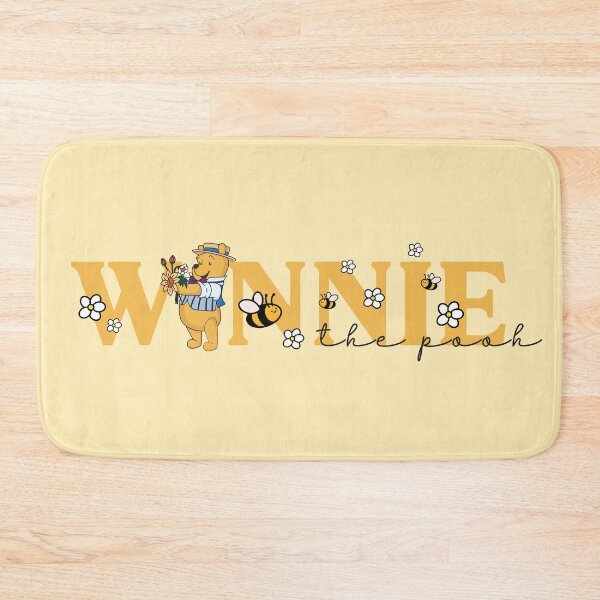 Item preview, Dapper Winnie the Pooh Bouquet Wavy Yellow Typography designed and sold by LudmylArt.