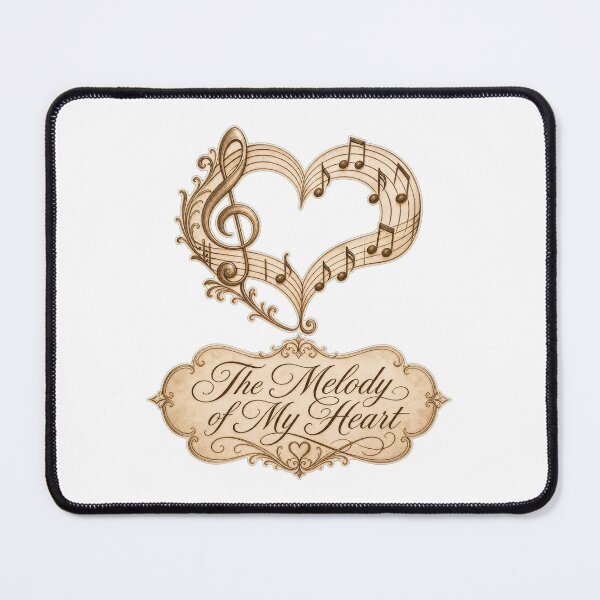 Item preview, The Melody of My Heart Ethereal Music Staff Art designed and sold by Aliplus+.
