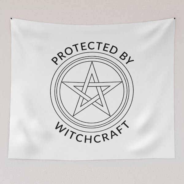 Item preview, Protected by Witchcraft Seal – Vintage Pentacle Protection Sigil Wicca Pagan Design designed and sold by StickerHavenn.