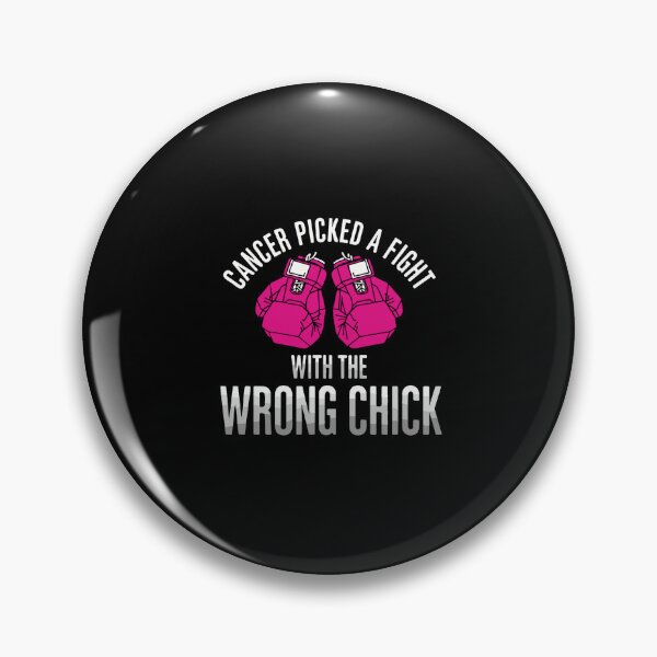 Item preview, Cancer Picked A Fight With The Wrong Chick Breast Cancer Warrior Survivor Awareness designed and sold by PopStars1993.