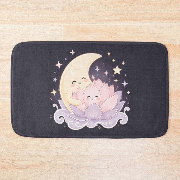 Item preview, Moon & Lotus Hug – Gentle Affirmation Thai Design designed and sold by CosmicQuietStudio.
