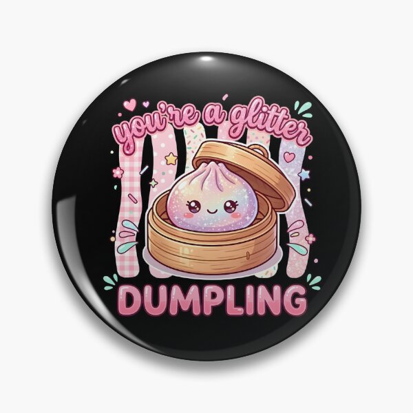 Item preview, Glitter Dumpling Cute Girly Food Pun designed and sold by LASTIQUE-dd.