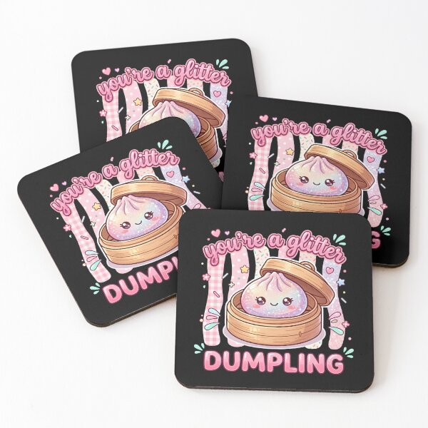 Item preview, Glitter Dumpling Cute Girly Food Pun designed and sold by LASTIQUE-dd.