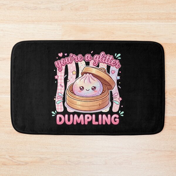 Item preview, Glitter Dumpling Cute Girly Food Pun designed and sold by LASTIQUE-dd.
