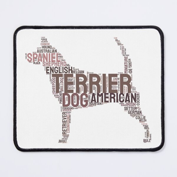 Item preview, Pointed Dog Breeds Typography Silhouette Art designed and sold by AyfuDesigns.