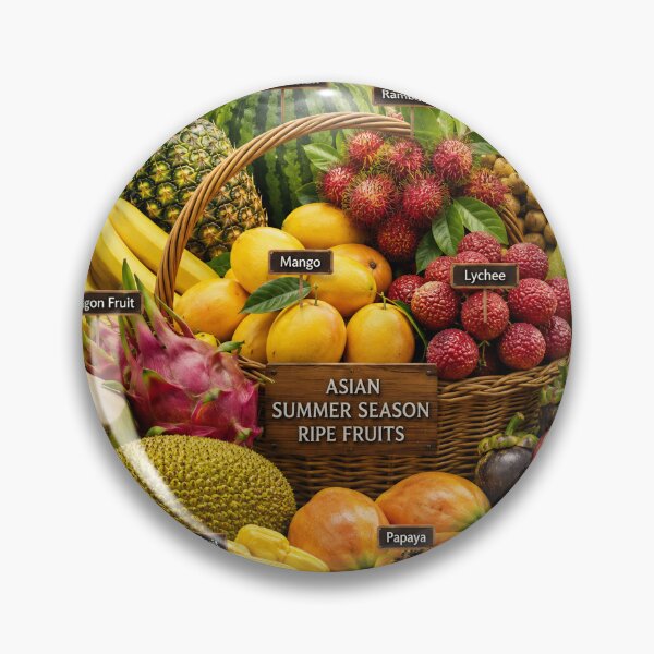 Item preview, Tropical Summer Fruits  designed and sold by AwesomeDigiShop.