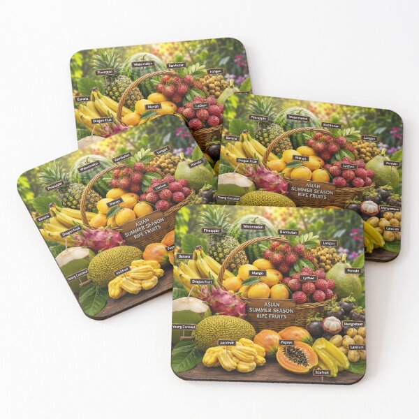 Item preview, Tropical Summer Fruits  designed and sold by AwesomeDigiShop.