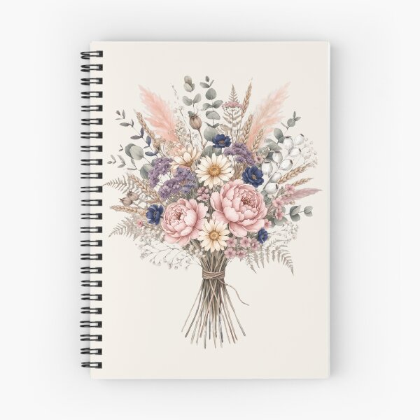 Item preview, Dusty Boho Wildflower Bouquet Floral Art designed and sold by WearTheVibe Store.