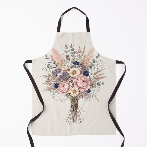 Item preview, Dusty Boho Wildflower Bouquet Floral Art designed and sold by WearTheVibe Store.