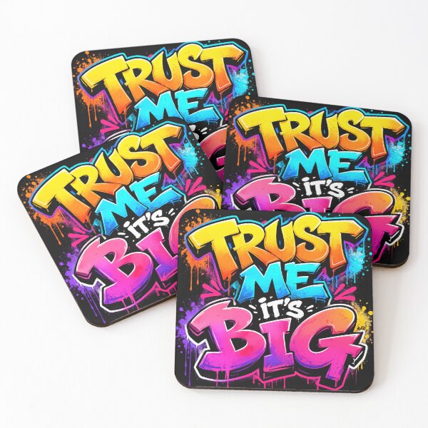 Item preview, TRUST ME IT'S BIG - Vibrant Graffiti Typography Streetwear designed and sold by lucidfrog.