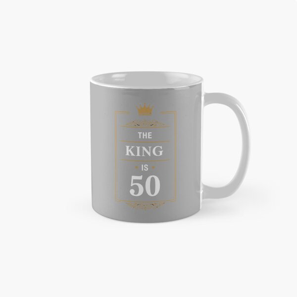 Item preview, The King Is 50 Fiftieth Birthday Men Milestone Celebration designed and sold by SofiBlair.