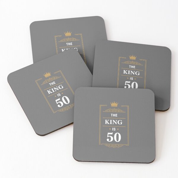 Item preview, The King Is 50 Fiftieth Birthday Men Milestone Celebration designed and sold by SofiBlair.